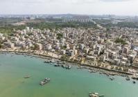 老城镇东水港村航拍。